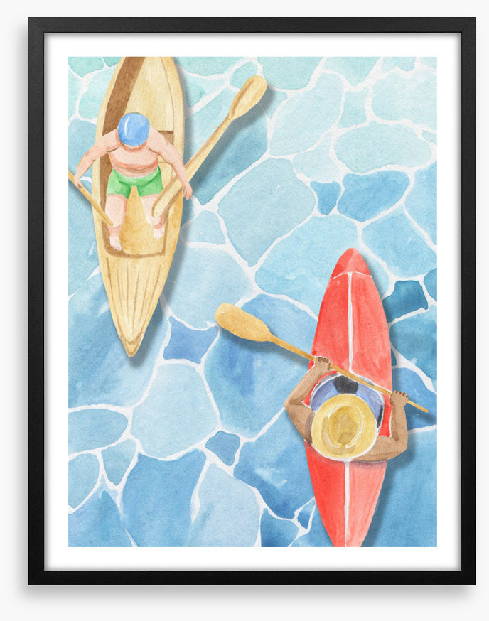 Paddling past