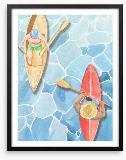 Paddling past