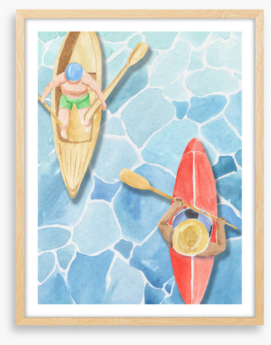 Paddling past