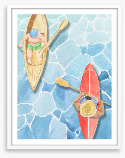 Paddling past