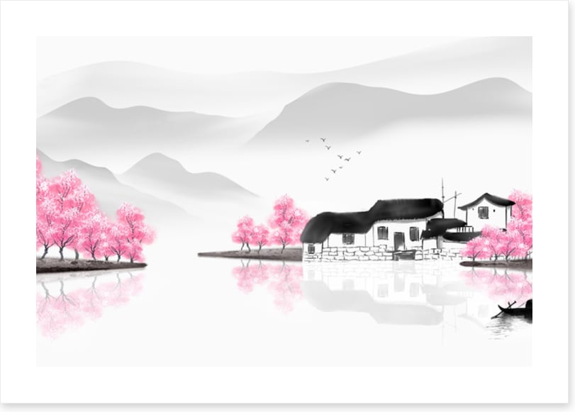 Water village spring