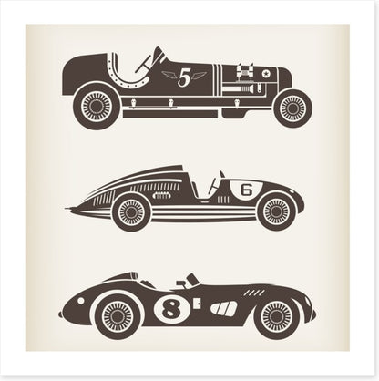 Vintage racing cars