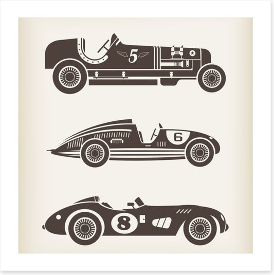 Vintage racing cars