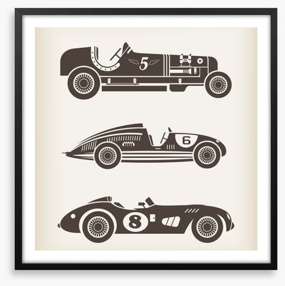 Vintage racing cars