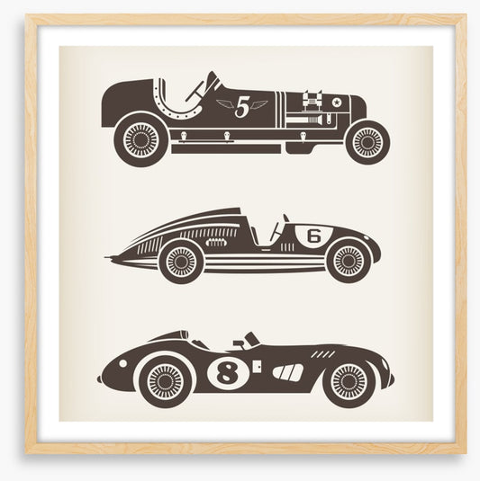 Vintage racing cars