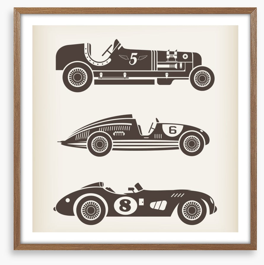 Vintage racing cars