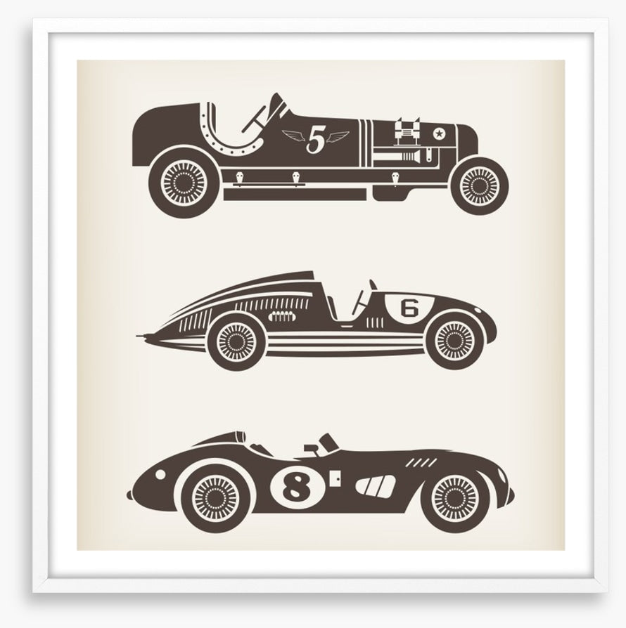 Vintage racing cars