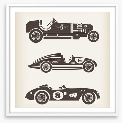Vintage racing cars