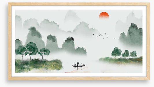 Fishing in the mist