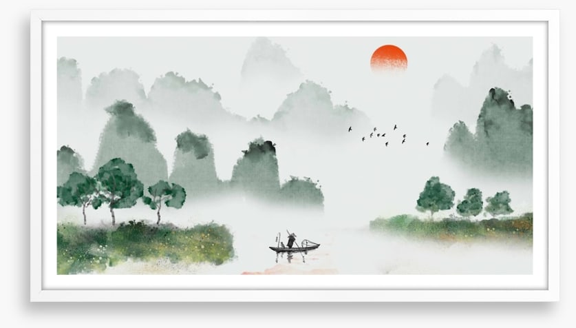 Fishing in the mist