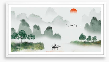 Fishing in the mist