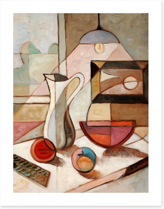 Pitcher with fruit