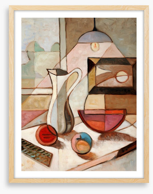 Pitcher with fruit