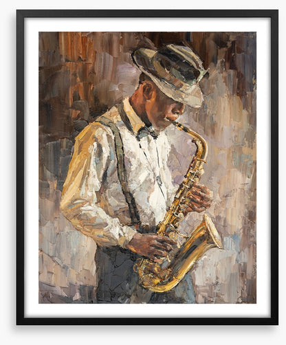 The saxophone player