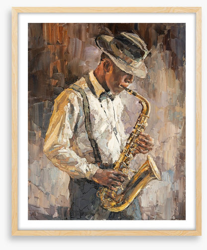The saxophone player