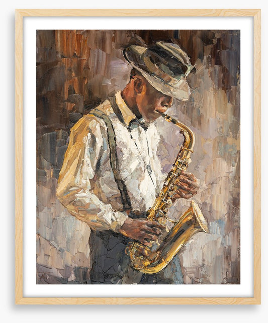 The saxophone player