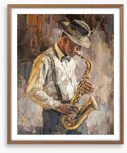 The saxophone player