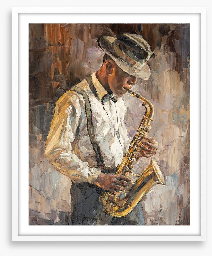 The saxophone player