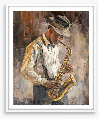 The saxophone player