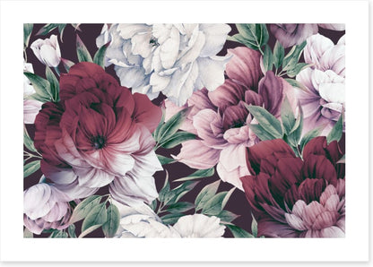 Rose peony petals