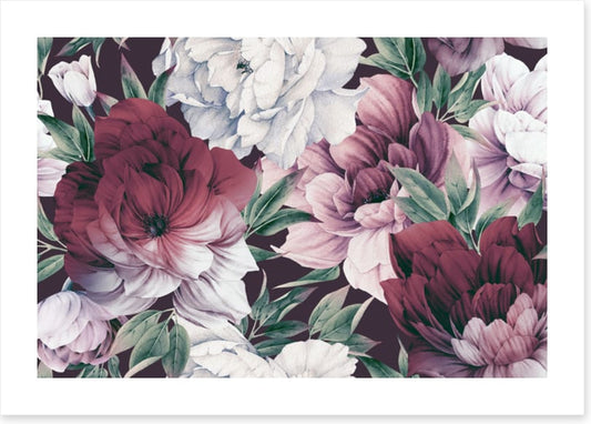 Rose peony petals
