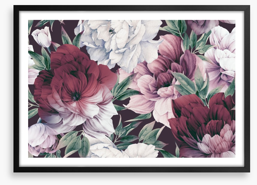 Rose peony petals