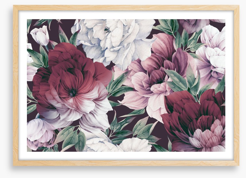 Rose peony petals