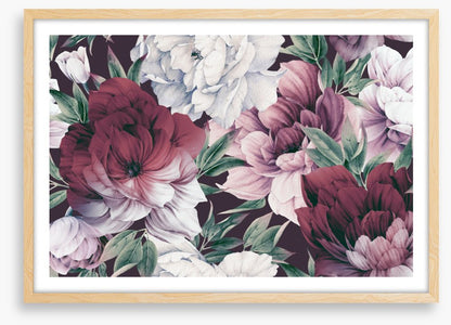 Rose peony petals