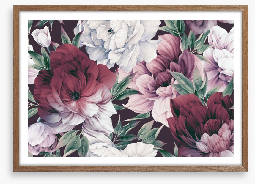 Rose peony petals