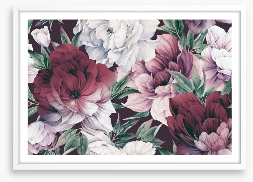 Rose peony petals