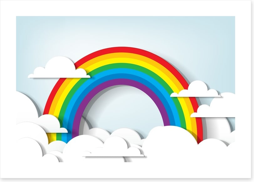 Rainbow sky