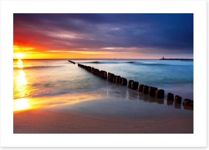 Sunrise over the sea