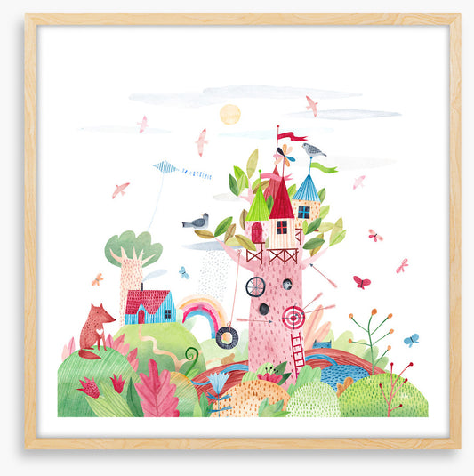 Tree castle garden