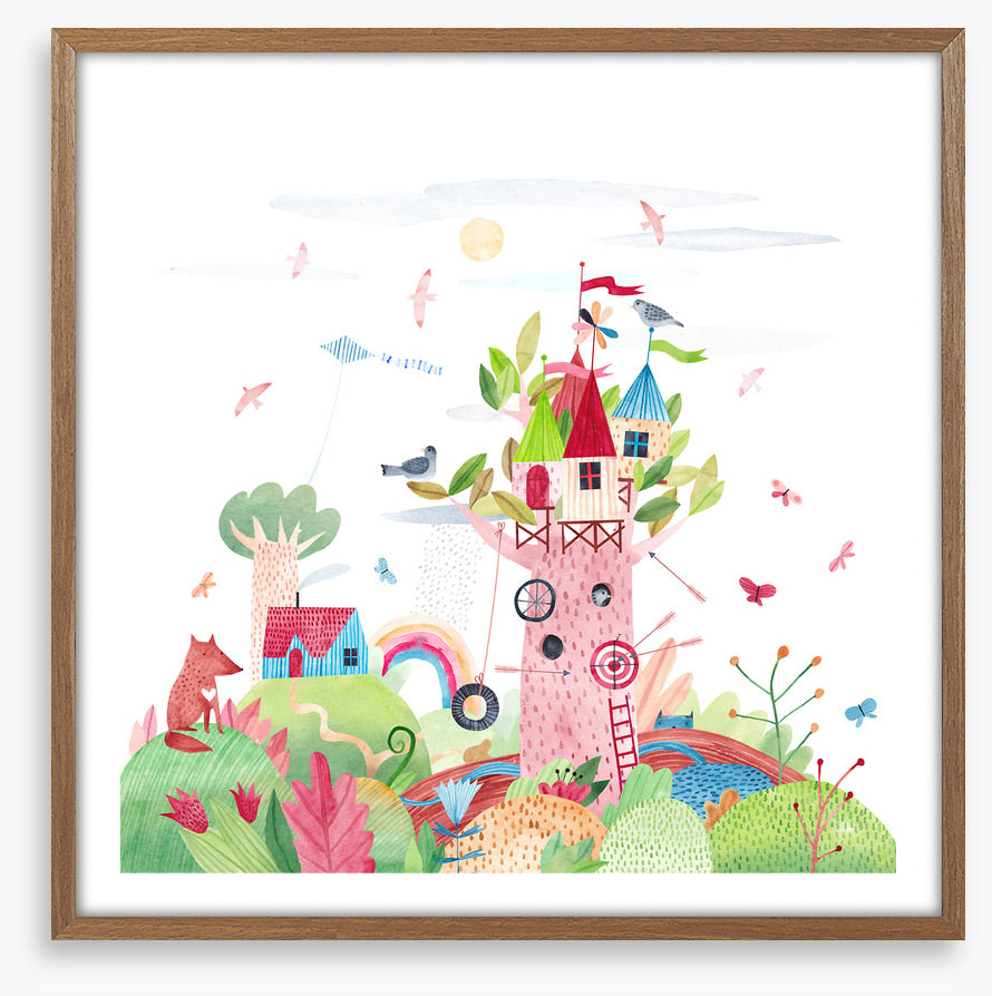 Tree castle garden