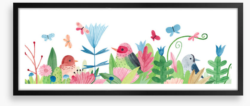 Bird garden panoramic