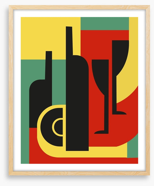 Bottle and glass
