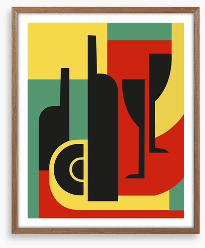Bottle and glass