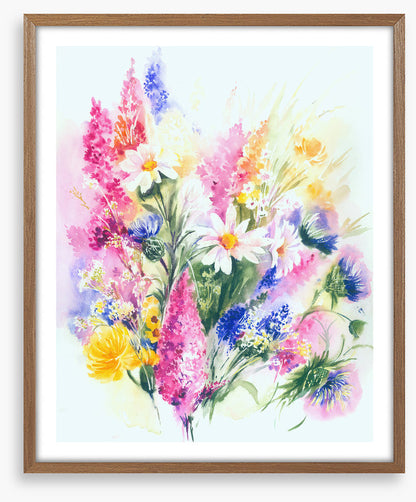 Soft sky wildflowers