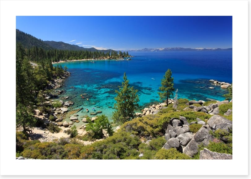 The lake shore