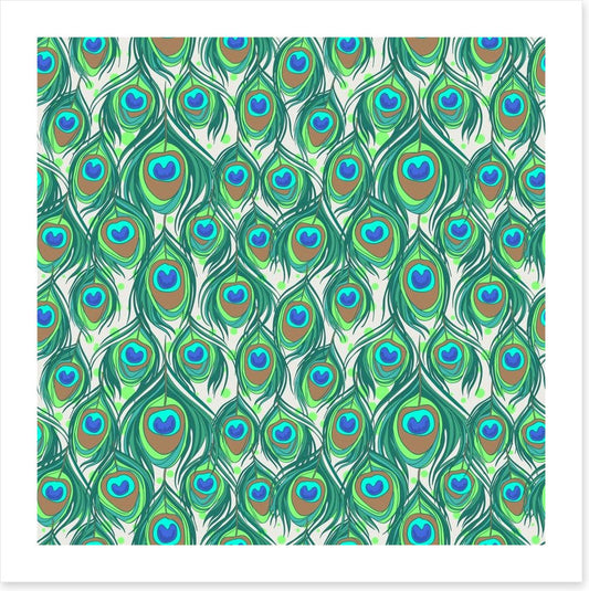 Peacock feathers