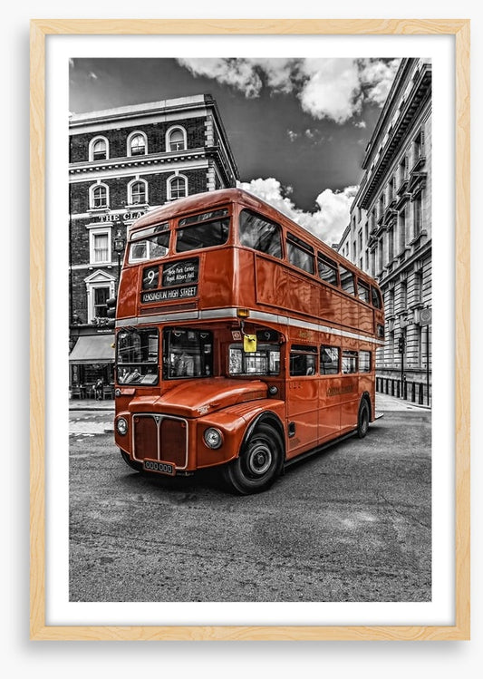 Bitonal double decker bus, London