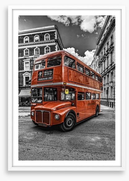 Bitonal double decker bus, London