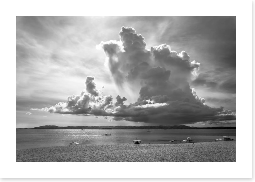 Storm cloud shadows