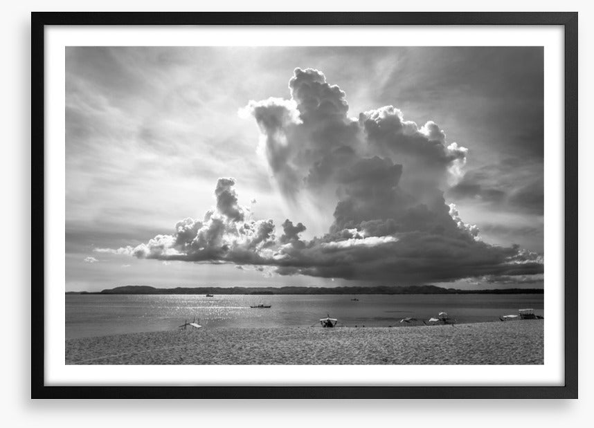 Storm cloud shadows