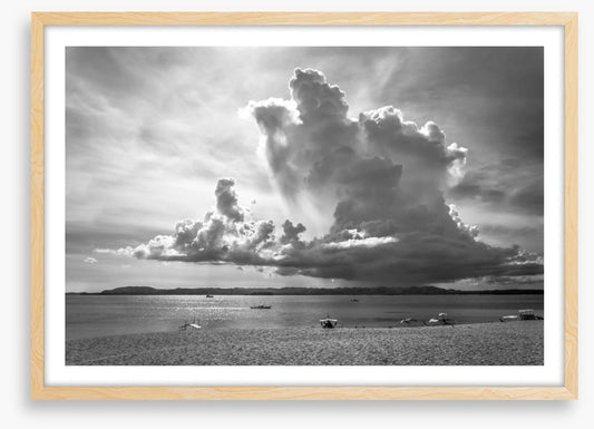 Storm cloud shadows