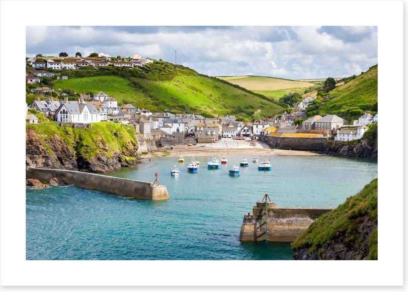 Port Isaac fishing village, England