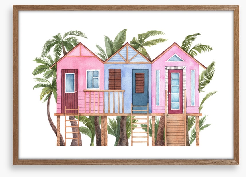 In the palms