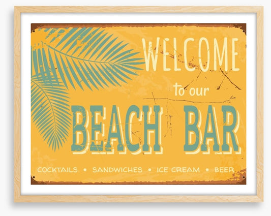 Vintage beach bar