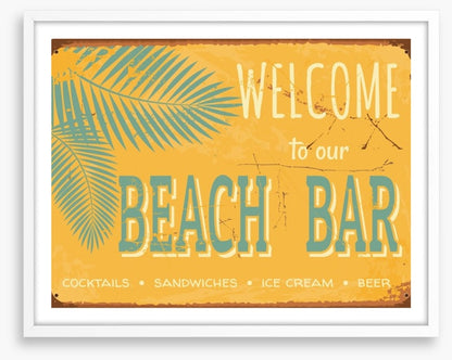 Vintage beach bar