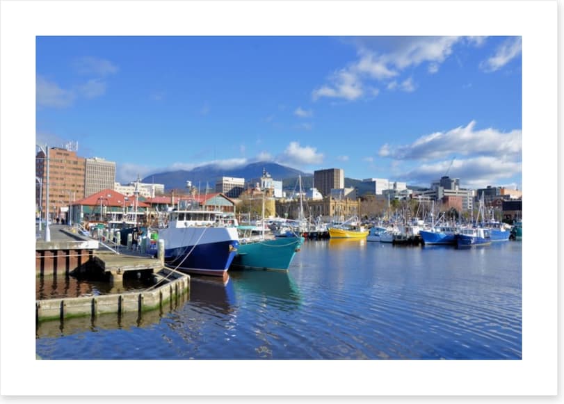 Tethered in Hobart Harbour